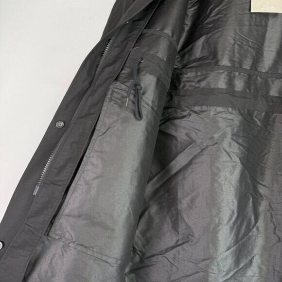 Everlane The Renew Anorak High Low Hem Water Repellant Jacket Black S - Picture 9 of 11